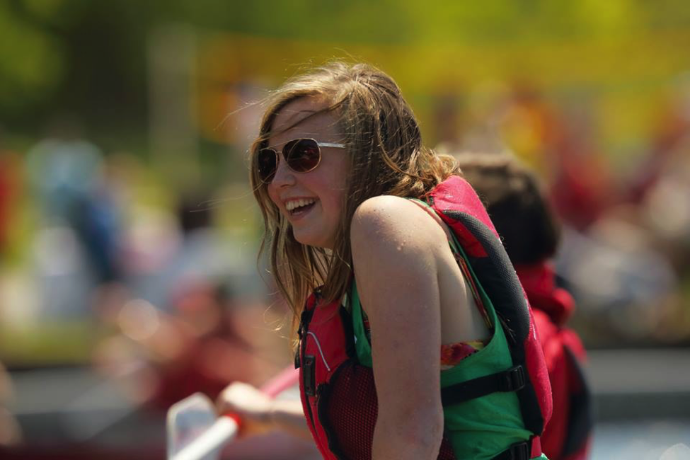 An LCS student participates in our annual Regatta Day