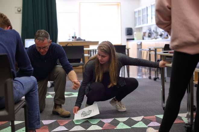 AP Biology Teacher Mike Arsenault explores DNA replication activity with his students