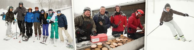 Lakefield College School students and staff enjoy a day on the slopes at Sir Sam's during Ted Pope day.